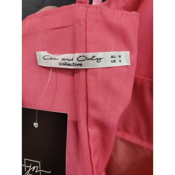 One And Only Collective Pink Sunrise Ombré Maxi Dress Size Small Romantic - Picture 2 of 9